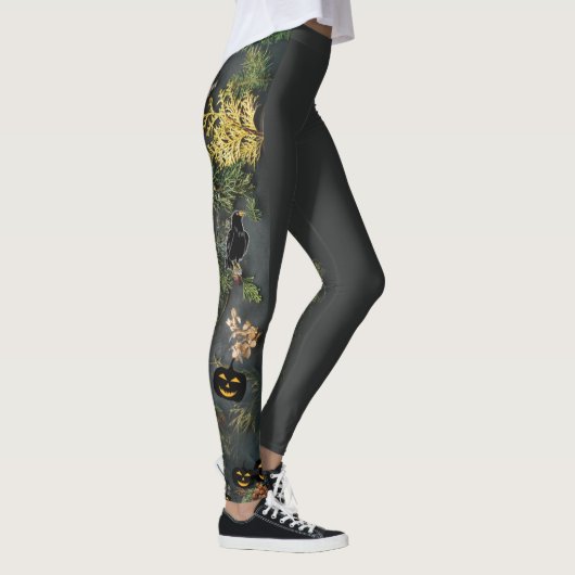Halloween Witches Party Night Planner Uitnodiging Leggings (Rechts)