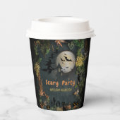 Halloween Witches Party Night Planner Uitnodiging Papieren Bekers (Achterkant)