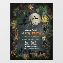 Halloween Witches Party Night Planner Uitnodiging