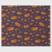 Halloween Witches Pumpkins Cadeaupapier (Vlak)