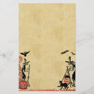 Halloween Witches Stationery Briefpapier