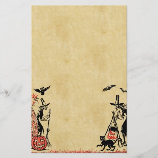 Halloween Witches Stationery Briefpapier (Voorkant)
