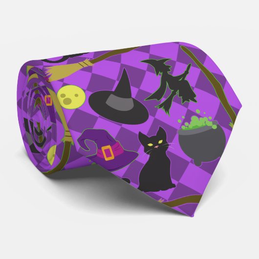 Halloween Witches Stropdas (Opgerold)