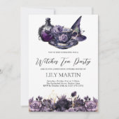 Halloween Witches Tea Party Kaart (Voorkant)