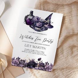 Halloween Witches Tea Party Kaart