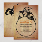 Halloween Witches Tea Party  Kijk Kaart (Voorkant / Achterkant)