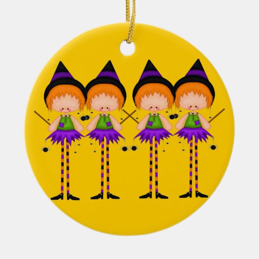 Halloween Witches-versiering Keramisch Ornament (Voorkant)