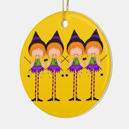 Halloween Witches-versiering Keramisch Ornament (Links)
