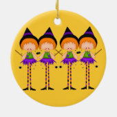 Halloween Witches-versiering Keramisch Ornament (Achterkant)