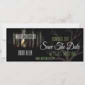 Halloween Witches Wedding Save the Date Card (2) (Voorkant)