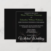 Halloween Witches Wedding Uitnodiging (Voorkant / Achterkant)