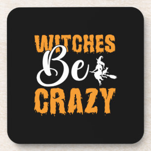 Halloween Witches zijn gekke verjaardag Bier Onderzetter