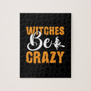Halloween Witches zijn gekke verjaardag Legpuzzel