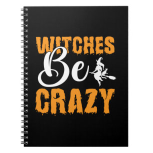 Halloween Witches zijn gekke verjaardag Notitieboek