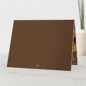 Halloween Witch's Black Cat & Pumpkins Kaart (Achterkant)