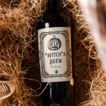 Halloween Witch's Brew Drink Funny Spooky Wine