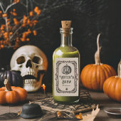 Halloween Witch's Brew Drink Funny Spooky Wine Wijn Etiket
