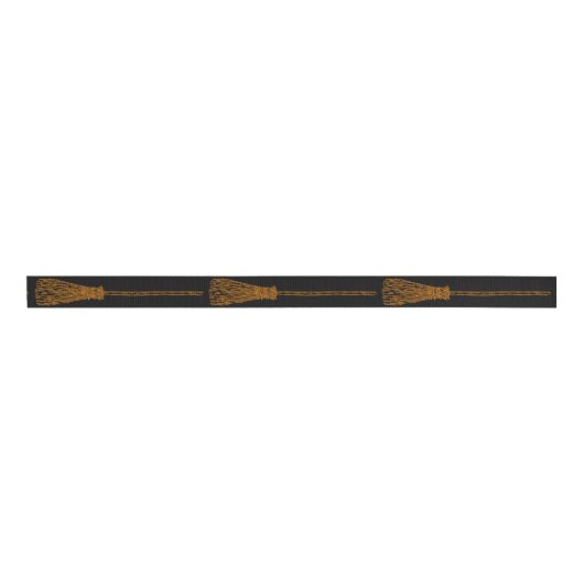 Halloween Witch's Broom Grosgrain Lint (Voorkant)