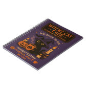 Halloween Witch's Castle Notitieboek - Magische na (Linkerzijde)