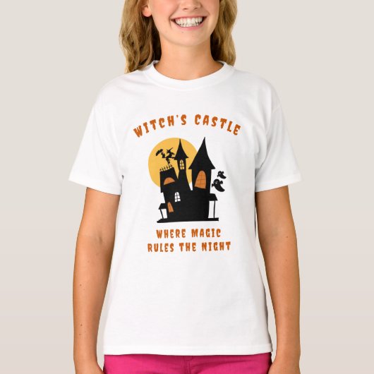 Halloween Witch's Castle - waar magie heerst T-shirt (Voorkant)