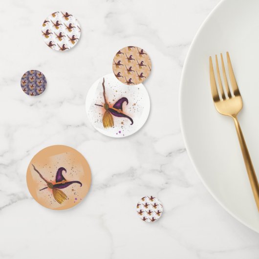 Halloween Witch's Pet en Bezem Confetti (Groep)