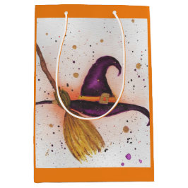 Halloween Witch's Pet en Bezem Medium Cadeauzakje
