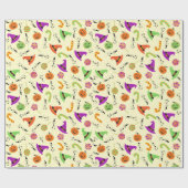 Halloween Witch's Pet Snoep & Pomkins 2 Cadeaupapier (Vlak)