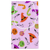 Halloween Witch's Pet Snoep & pompoenen Klein Cadeauzakje (Achterkant)