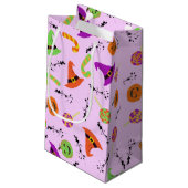 Halloween Witch's Pet Snoep & pompoenen Klein Cadeauzakje (Achterkant Gekanteld)