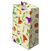 Halloween Witch's Pet Snoep & pompoenen Klein Cadeauzakje (Achterkant Gekanteld)