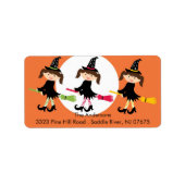 Halloween Witchs retour adres label (Voorkant)