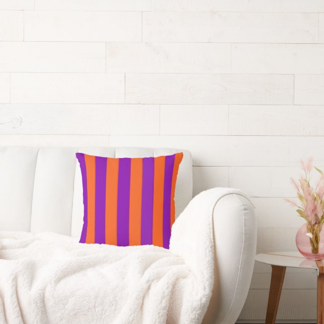 Halloween Witch's Stripes Kussen (Bank)