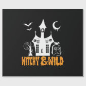 Halloween Witchy And Wild Birthday Cadeaupapier (Vlak)