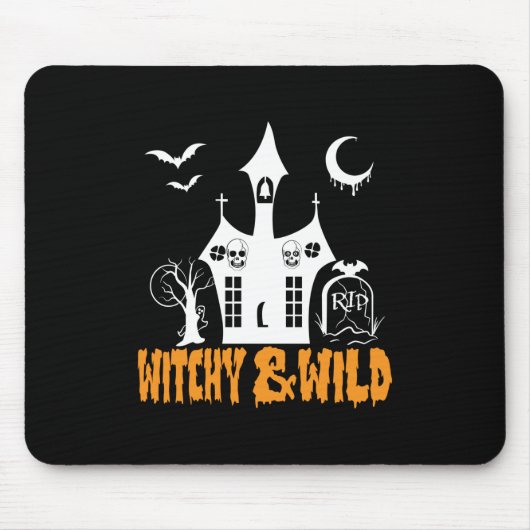 Halloween Witchy And Wild Birthday Muismat (Voorkant)