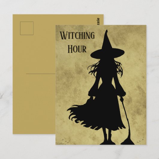 Halloween Witchy Briefkaart Mailing (Voorkant / Achterkant)