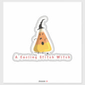 Halloween witchy Candy Corn Sticker (Vel)
