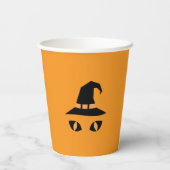 Halloween witchy cat papieren bekers (Achterkant)