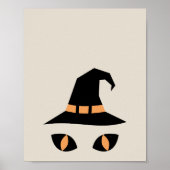 Halloween witchy cat poster (Voorkant)