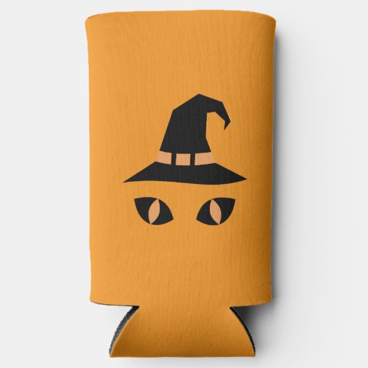 Halloween witchy cat seltzer blikjeskoeler (Voorkant)