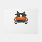 Halloween Witchy Cats Classic T-shirt Deurmat (Voorkant)
