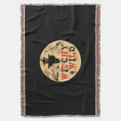 Halloween Witchy en Wild Birthday Deken (Voorkant Verticaal)