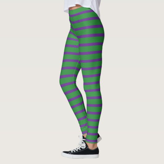 Halloween witchy gestreepte leggings (Links)