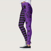 Halloween witchy gestreepte leggings (Links)