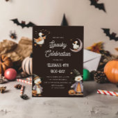 Halloween Witchy Goose Spooky Kids Verjaardag Kaart
