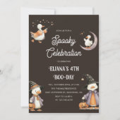 Halloween Witchy Goose Spooky Kids Verjaardag Kaart (Voorkant)