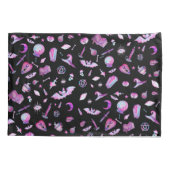 Halloween: Witchy Gothic Pattern Pillowcase Kussensloop (Achterkant)