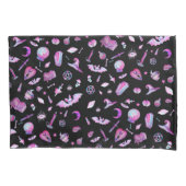 Halloween: Witchy Gothic Pattern Pillowcase Kussensloop (Voorkant)