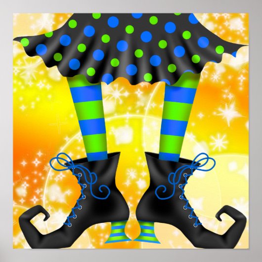 Halloween Witchy Legs - SRF Poster (Voorkant)