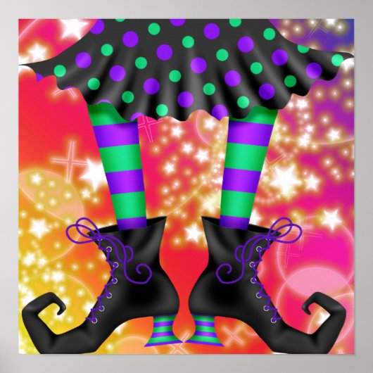 Halloween Witchy Legs - SRF Poster (Voorkant)