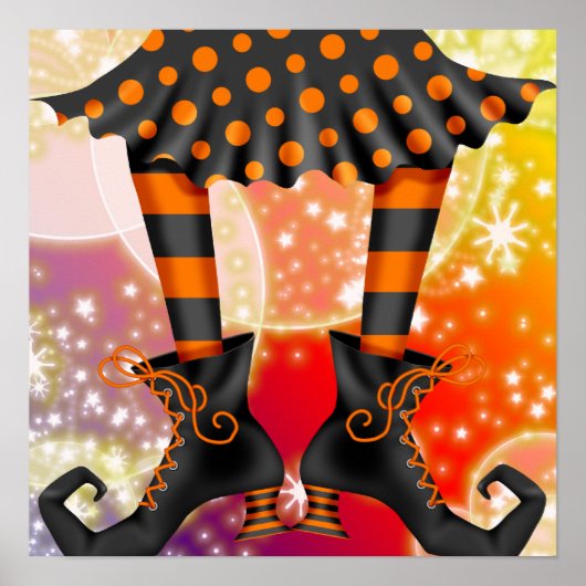 Halloween Witchy Legs - SRF Poster (Voorkant)
